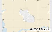 Classic Style Map of Wack Ngouna, single color outside