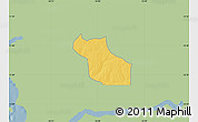 Savanna Style Map of Wack Ngouna, single color outside