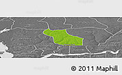 Physical Panoramic Map of Wack Ngouna, desaturated