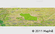 Physical Panoramic Map of Wack Ngouna, satellite outside