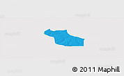 Political Panoramic Map of Wack Ngouna, cropped outside