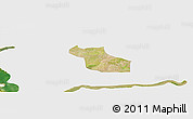 Satellite Panoramic Map of Wack Ngouna, single color outside
