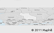 Silver Style Panoramic Map of Wack Ngouna