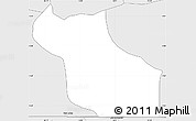 Silver Style Simple Map of Wack Ngouna