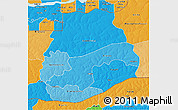 Political Shades 3D Map of Sedhiou