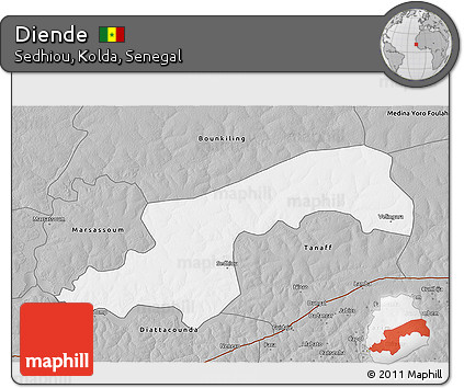 Gray 3D Map of Diende