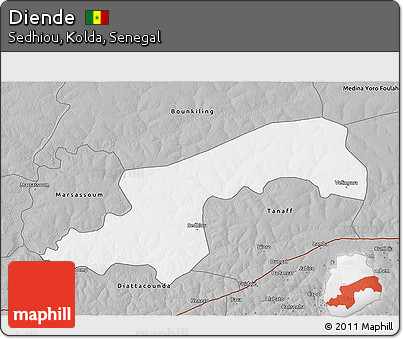 Gray 3D Map of Diende