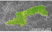 Satellite 3D Map of Diende, desaturated