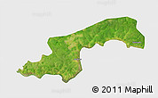 Satellite 3D Map of Diende, single color outside