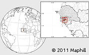 Blank Location Map of Diende, highlighted country, highlighted parent region