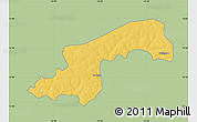 Savanna Style Map of Diende, single color outside