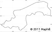 Blank Simple Map of Diende, cropped outside, no labels