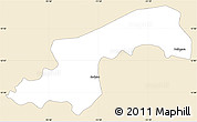 Classic Style Simple Map of Diende, single color outside