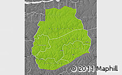 Physical Map of Sedhiou, desaturated