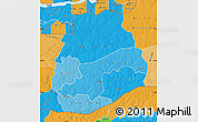 Political Shades Map of Sedhiou