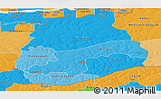 Political Shades Panoramic Map of Sedhiou