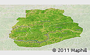 Satellite Panoramic Map of Sedhiou, lighten