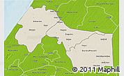 Shaded Relief 3D Map of Kebemer, physical outside