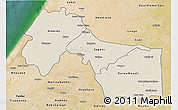 Shaded Relief 3D Map of Kebemer, satellite outside
