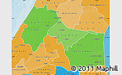 Political Shades Map of Kebemer