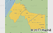 Savanna Style Map of Kebemer, single color outside