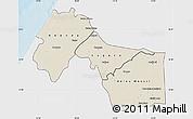 Shaded Relief Map of Kebemer, single color outside