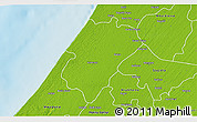 Physical 3D Map of Ndande