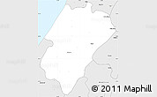 Silver Style Simple Map of Ndande