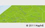 Physical Panoramic Map of Kebemer