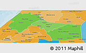 Political Shades Panoramic Map of Kebemer