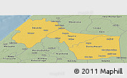 Savanna Style Panoramic Map of Kebemer