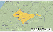 Savanna Style 3D Map of Sagata