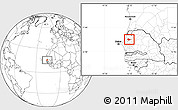 Blank Location Map of Sagata