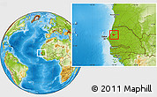 Physical Location Map of Sagata