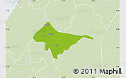 Physical Map of Sagata, lighten