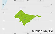 Physical Map of Sagata, single color outside