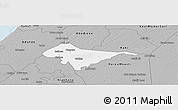 Gray Panoramic Map of Sagata