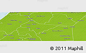 Physical Panoramic Map of Sagata