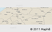 Shaded Relief Panoramic Map of Sagata