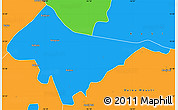 Political Simple Map of Sagata