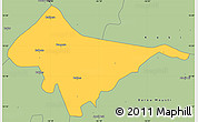 Savanna Style Simple Map of Sagata