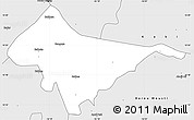 Silver Style Simple Map of Sagata