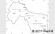 Blank Simple Map of Kebemer, cropped outside