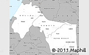 Gray Simple Map of Kebemer