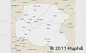 Classic Style 3D Map of Linguere