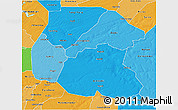Political Shades 3D Map of Linguere