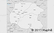 Silver Style 3D Map of Linguere