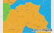 Political 3D Map of Barkedji