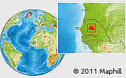 Physical Location Map of Barkedji