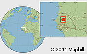 Savanna Style Location Map of Barkedji